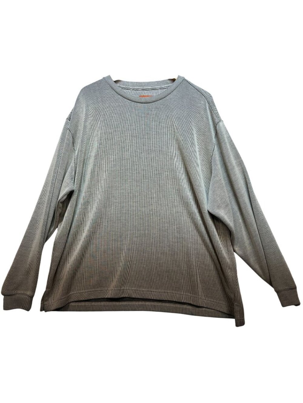 6A By Axis Men's Crewneck Pullover Sweater Waffle Knit Long Sleeve Size XXL Gray